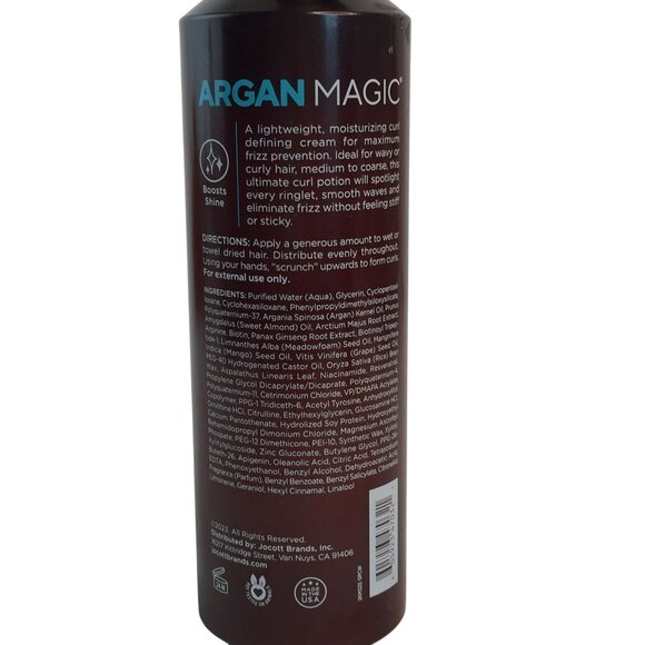 Argan Magic Defining Curl Cream 8.5 oz Lot of 2 Moroccan Beauty Secret - Picture 3 of 3